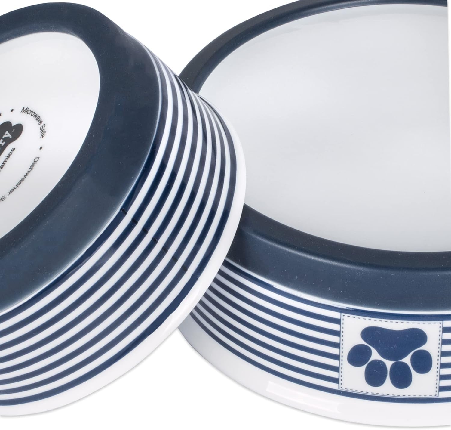 Paw & Patch Ceramic Pet Collection, Medium Bowl, 6X2